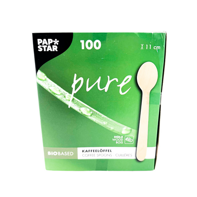 Papstar Holz-Kaffeelöffel 100 Stk