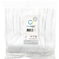 Circulware Plastik-Gabeln 50 Stk