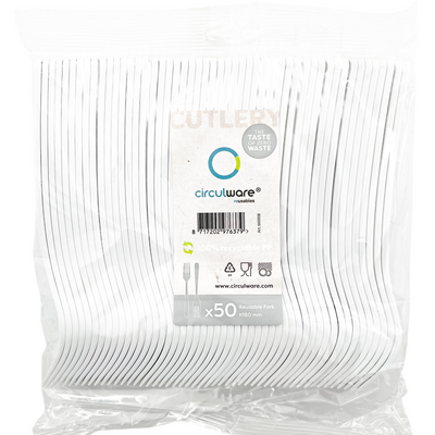 Circulware Plastik-Gabeln 50 Stk