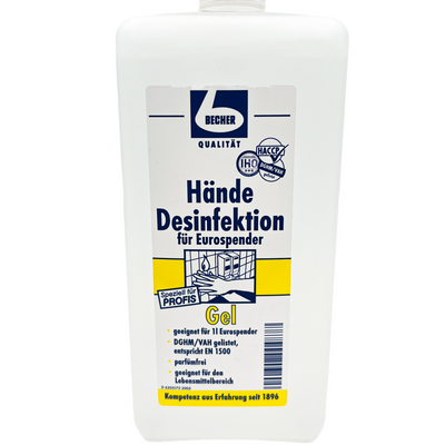Dr. Becher Hände Desinfektion für Eurospender